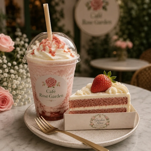 Fotografía para redes sociales de Café Garden Rose