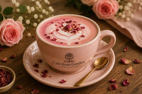 Bebida Rose Latte